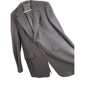 Hart Schaffner Marx for Nordstrom Mens Plaid Wool Blazer 44XL VTG EUC 7024